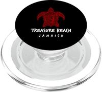 Diseño Tribal de Isla de Tortugas Marinas de Treasure Beach Jamaica PopSockets PopGrip para MagSafe