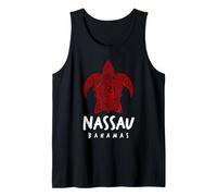 Diseño Tribal de la Isla de Tortugas Marinas de Nassau Bahamas Camiseta sin Mangas