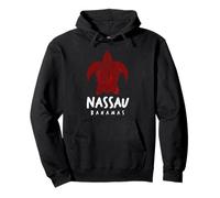Diseño Tribal de la Isla de Tortugas Marinas de Nassau Bahamas Sudadera con Capucha