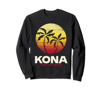 Diseño Tropical de la Isla Grande de Kona, Kona, Hawái Sudadera