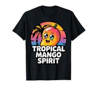 Diseño Tropical Mango Spirit para Amantes de la Fruta caribeña Camiseta