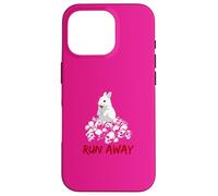 Diseño Unisex Divertido de Conejo Run Away Carcasa para iPhone 16 Pro