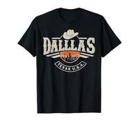 Diseño Urbano de Viaje Urbano del Perfil de la Ciudad de Dallas Texas Camiseta