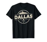 Diseño Urbano de Viaje Urbano del Perfil de la Ciudad de Dallas Texas Camiseta