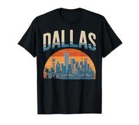 Diseño Urbano de Viaje Urbano del Perfil de la Ciudad de Dallas Texas Camiseta