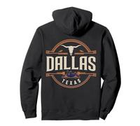 Diseño Urbano de Viaje Urbano del Perfil de la Ciudad de Dallas Texas Sudadera con Capucha