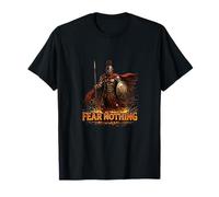 Diseño Valiente de la Fuerza del Guerrero Espartano intrépido Camiseta