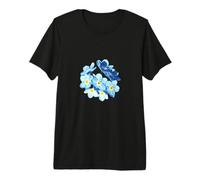Diseño Vectorial de Blue Wildlower Myosotis Forget-Me-Not Camiseta Premium