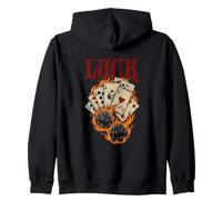 Diseño Vintage de Apuestas para Amantes del Póker Sudadera con Capucha