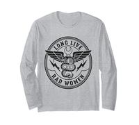 Diseño Vintage de Bad Women Snake Dagger Manga Larga