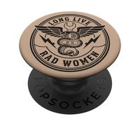 Diseño Vintage de Bad Women Snake Dagger PopSockets PopGrip Adhesivo