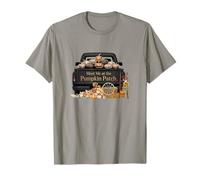 Diseño vintage de camión de otoño Meet Me at the Pumpkin Patch Camiseta