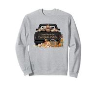 Diseño vintage de camión de otoño Meet Me at the Pumpkin Patch Sudadera