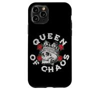 Diseño vintage de corona de calavera con rosas para reinas del caos Carcasa para iPhone 11 Pro