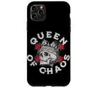 Diseño vintage de corona de calavera con rosas para reinas del caos Carcasa para iPhone 11 Pro Max
