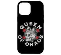 Diseño vintage de corona de calavera con rosas para reinas del caos Carcasa para iPhone 12 Pro Max