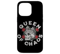 Diseño vintage de corona de calavera con rosas para reinas del caos Carcasa para iPhone 14 Pro Max