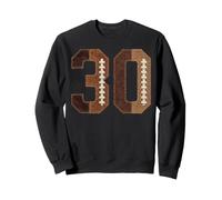 Diseño Vintage de Jugador de Equipo de fútbol número 30 para Aficionado a los Deportes Sudadera
