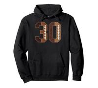 Diseño Vintage de Jugador de Equipo de fútbol número 30 para Aficionado a los Deportes Sudadera con Capucha