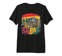 Diseño Vintage de La Paz, Bolivia para Aventureros Camiseta Premium