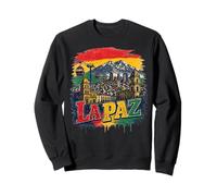 Diseño Vintage de La Paz, Bolivia para Aventureros Sudadera