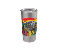 Diseño Vintage de La Paz, Bolivia para Aventureros Vaso térmico de acero inoxidable de doble pared