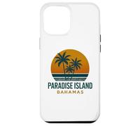 Diseño vintage de Paradise Island Bahamas con puesta de sol tropical Carcasa para iPhone 12 Pro Max