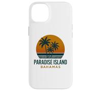 Diseño vintage de Paradise Island Bahamas con puesta de sol tropical Carcasa para iPhone 14 Plus