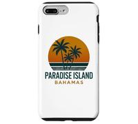 Diseño vintage de Paradise Island Bahamas con puesta de sol tropical Carcasa para iPhone 7 Plus/8 Plus