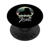 Diseño Vintage de Patines de Ruedas This Is How I Roll PopSockets PopGrip Adhesivo