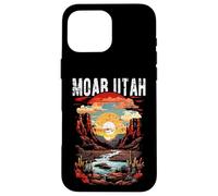 Diseño Vintage de Puesta de Sol de montaña panorámica de Moab, Utah, EE. UU. Carcasa para iPhone 16 Pro MAX
