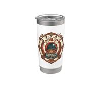 Diseño vintage de puesta de sol de Wadi Rum Adventure Vaso térmico de acero inoxidable de doble pared