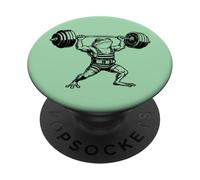 Diseño Vintage de Rana de Levantamiento de Pesas y Culturismo PopSockets PopGrip Adhesivo