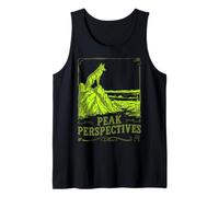 Diseño Vintage de Wolf on Rock de Peak Perspectives Camiseta sin Mangas