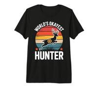 Diseño Vintage del Cazador más Bueno del Mundo Camiseta Premium