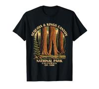 Diseño Vintage del Parque Nacional Sequoia California Camiseta
