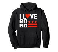 Diseño Vintage I Love Washington D.C. Go Go Sudadera con Capucha