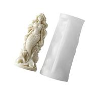 Diseños artísticos de sirenas, molde para velas, superficies lisas para un fácil desmoldeo y acabado limpio, decoración del hogar artesanal