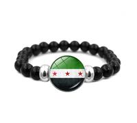 Diseños de banderas sirias tejidas a mano que simbolizan los orgullos nacionales, cómodos y resistentes para todas las edades, uso casual, joyería siria juvenil, talla única, como se describe