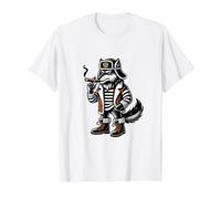 Diseños De Lobos Rusos En Ruso para Rusos Rusia Camiseta gráfica económica, Hombre, Blanco, S