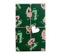 Diseños de papel de regalo de Navidad para las vacaciones de invierno | Papel de regalo de fiesta de cumpleaños para reuniones y eventos, relleno de calcetines, accesorios de decoración para niños