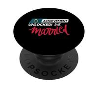 Diseños de pareja de aniversario de boda y matrimonio PopSockets PopGrip Adhesivo