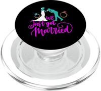 Diseños de pareja de aniversario de boda y matrimonio PopSockets PopGrip para MagSafe