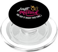 Diseños de pareja de aniversario de boda y matrimonio PopSockets PopGrip para MagSafe