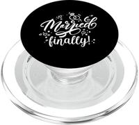 Diseños de pareja de aniversario de boda y matrimonio PopSockets PopGrip para MagSafe