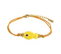 Diseños de peces ajustables, diseño de cordón suave de acero trenzado, portátil, ajustable, varios colores, peces de acero inoxidable, talla única, como se describe