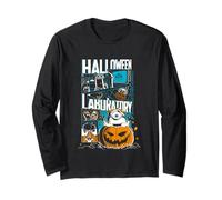 Diseños de Productos de Halloween de Halloween Laboratory Minions Manga Larga
