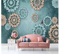 Diseños Florales Creativos En Relieve Tridimensional 3D Papel Pintado Pared Fácil Instalación Oficina Sala Estar Sofá Dormitorio TV Fondos Decoración-200cm×140cm