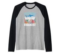 Diseños geniales para Amantes de los científicos de los Animales del océano Camiseta Manga Raglan