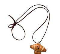 Diseños Únicos Pendientes Pan Craft Real Dough Pretzel Materiales Resistentes Accesorios Collar Bagel
